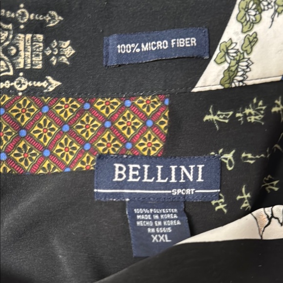 Bellini Black and White Casual Button Down Shirt - Picture 5 of 6